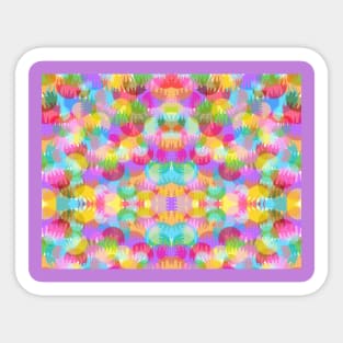 SPARKLY COLOURED SHAPES PATTERN Sticker